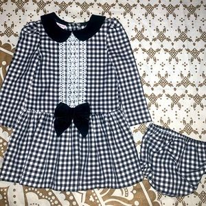 Girls Christmas dress set